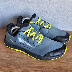 Altra Superior 5 Trail Running Shoes Mens 9.5 Zero Drop Sneaker Gray Yellow